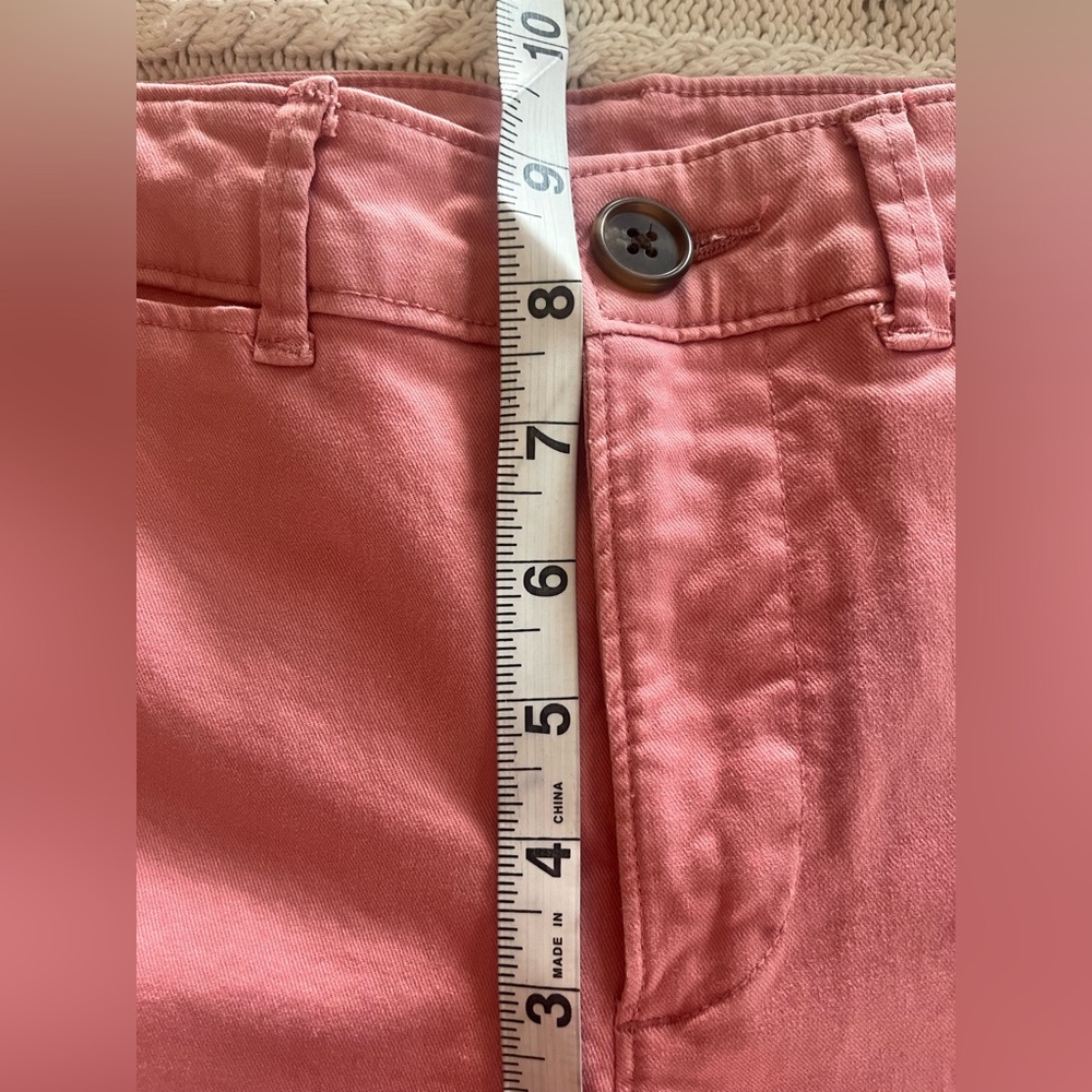 Old Navy Pink Melon Color Women's khaki Cropped Pants size 4 - Picture 3 of 16